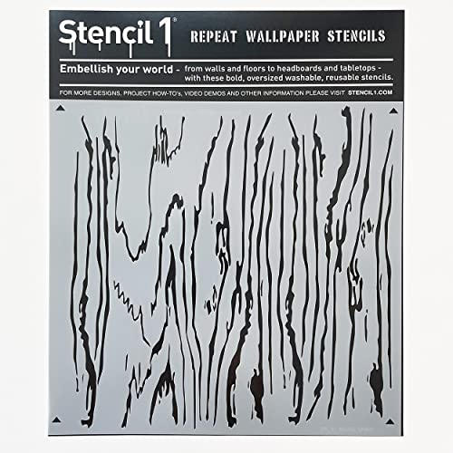 Stencil1 Wood Grain Pattern Stencil 11" x 11" Rustic Farmhouse Wall Decor