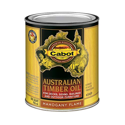 Cabot Australian Timber Oil, Mahogany Flame, 1 Quart - color: Mahogany Flame, size: Quart