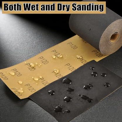 MAXMAN 800 Grit Sandpaper Roll,Silicon Carbide,Longboard Sandpaper for Wood - style: 800 Grit