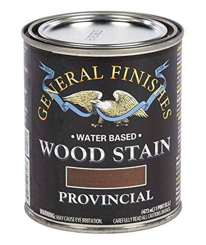 General Finishes Water Based Wood Stain, 1 Pint, Provincial - color: Provincial, size: 1 Pint