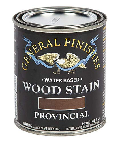 General Finishes Water Based Wood Stain, 1 Pint, Provincial - color: Provincial, size: 1 Pint