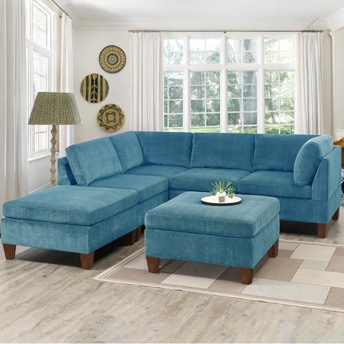 Wood Furniture Legs Sofa Legs Pack of 4 Square Couch Legs Mid-Century Modern Replacement Legs for Armchair Recliner Coffee Table Dresser Sideboard (5 inch (6PCS)) - size: 5 inch (6pcs) Standard (With hanger bolt)