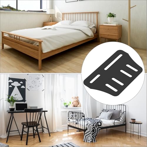 QWORK Bed Frame Brackets, 2 Pcs Heavy Duty Bed Frame Adapter to Connect Headboard Footboard