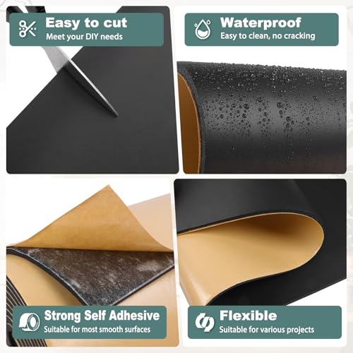 FONUNO Neoprene Foam Padding with Adhesive Closed Cell Foam, Black - color: Black, size: 12" Wide x 118" Long x 1/2" Thick