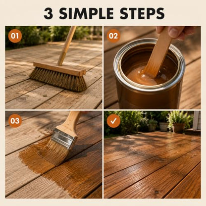 Clear Wood Sealer and Stain - Waterproof & Wood Hardwax Oil, 1qt - color: Clear, size: 1 Quart