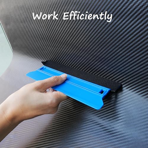 Umaki Window Tint Vinyl Wrap Kit with Squeegee, Precise Knife - color: Kit C