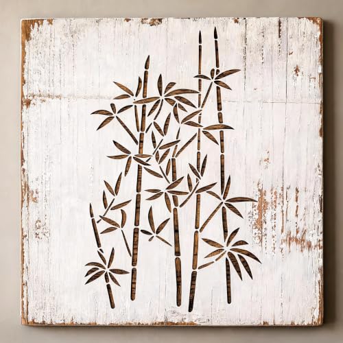 TIAMECH A4 Reusable Oriental Bamboo Tree Stencil for Painting - style: Oriental Bamboo Tree