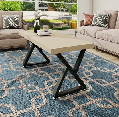20 Inch Metal Coffee Table Legs for Desk, Benchs, Dining End & Side Table Legs - Heavy Duty- Thickened Material (H20” x W13”, Z Shape) - size: 20 '' Z Shape