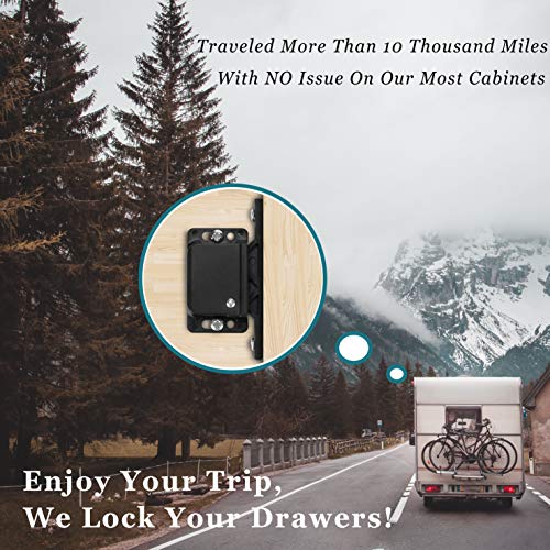 RV Drawer Latches and Catches, 4 Pack RV Cabinet Door Latches and Catches