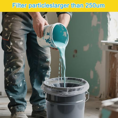 10PCS Paint Filter Bags, 5 Gallon Fine Mesh Strainer
