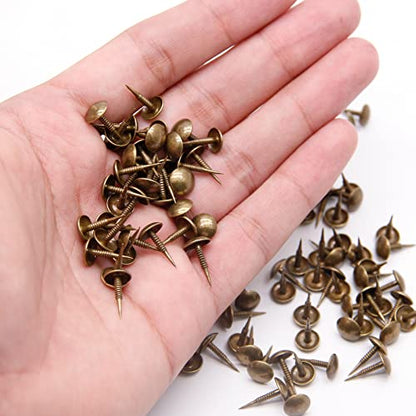 Piutouyar Bronze Upholstery Tacks, 100 Pcs, 8mm x 15mm - size: style2