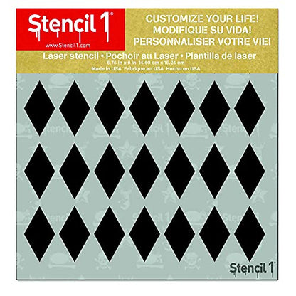 Stencil1 Diamonds Pattern Stencil 5.75" x 6" Geometric Wall Decor - color: Diamonds Pattern Stencil 5.75" x 6"