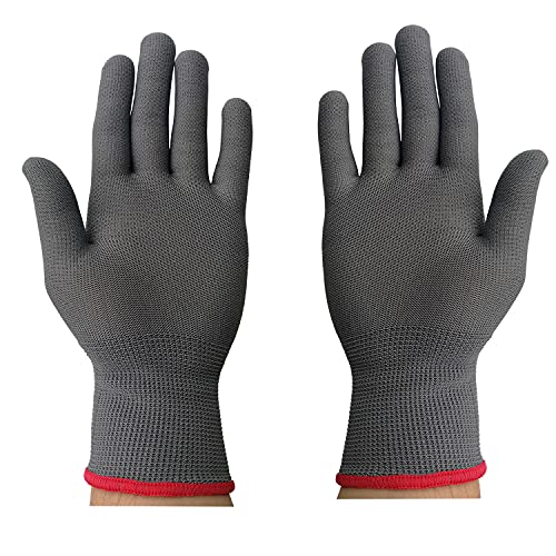 Vinyl Wrap Gloves, Professional Anti-Static Application Gloves,Dust-Free Working,PC Building(Grey,1 pair) - size: 2 Count (Pack of 1)