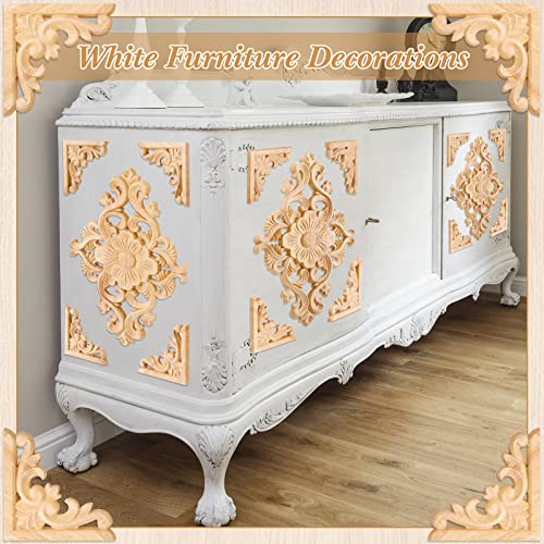 Vicenpal 20 Pcs Wood Appliques and Onlays for Furniture