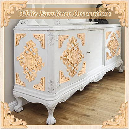 Vicenpal 20 Pcs Wood Appliques and Onlays for Furniture