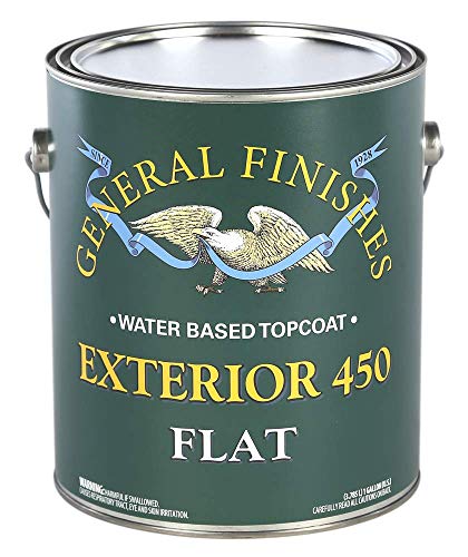General Finishes Exterior 450 Water Based Topcoat, 1 Gallon, Flat - color: Flat, size: 1 Gallon