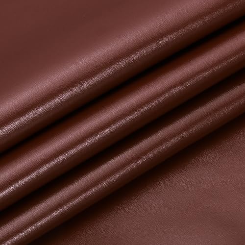 PATIKIL 29x17x0.03 Inch PU Leather Sheets, Soft Colored Faux Cowhide Grain PU Leather Sheet Repair Fabric Patch for Book Binding, Repairing, Crafting, Sewing, Dark Coffee Color - color: Dark Coffee Color