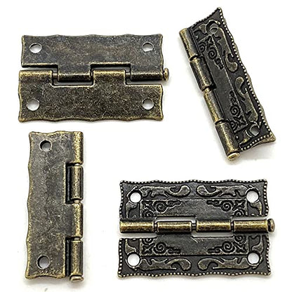 2 Set Retro Decorative Cabinet Jewelry Box Antique Latch Buckle, Hollow