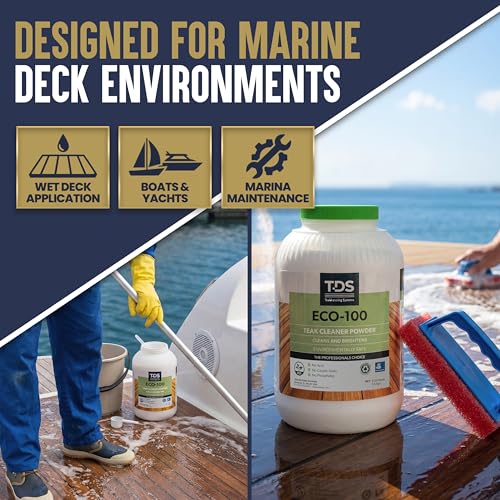 Teakdecking Systems (TDS ECO-100 Teak Cleaner Powder - 8lb - size: 128 Ounce (Pack of 1)