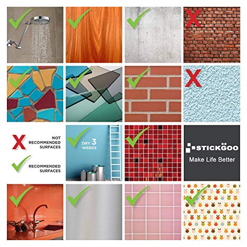 STICKGOO Peel and Stick Subway Tile, Stick on Tiles Backsplash for Kitchen & Bathroom in Dark Grey (Pack of 10, Thicker Design) - color: Dark Gray