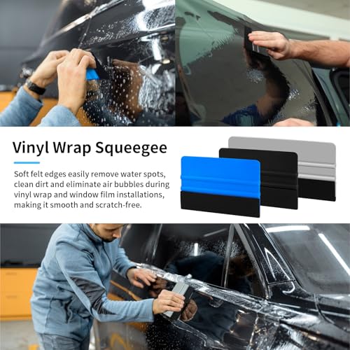 Arayker 27 Pcs Car Vinyl Wrap Applicator Tool Kit Vehicle Wrap Kit
