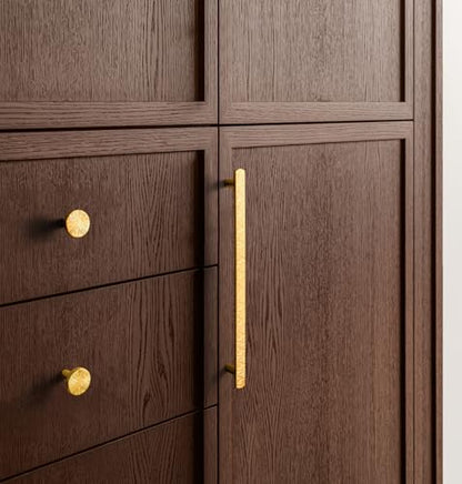 Goo-Ki 7-1/2 Inch（192mm Hole Centers Luxurious & Sturdy Gilded Ray Cabinet Handls,Polished Rich Gold Cabinet Pulls for Kitchen,Drawer,Cupboard & Wardrobe,6 Pack - color: Polished Rich Gold, size: 7.6 inch (192 mm) Hole Centers, style: Pulls With No Backpl