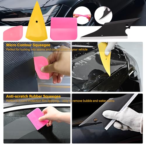 Gomake 10M Knife Less Vinyl Wrap Tools Kit Window Tint Tool Car Wrapping