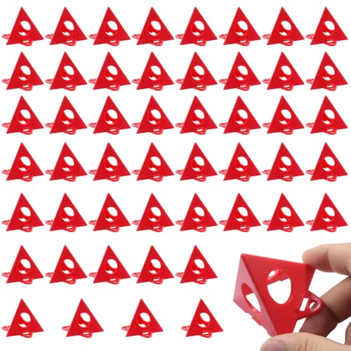 50pcs Painters Painting Pyramid Stands, Red - color: red