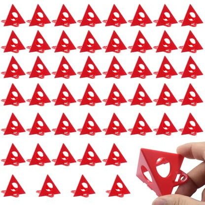 50pcs Painters Painting Pyramid Stands, Red - color: red