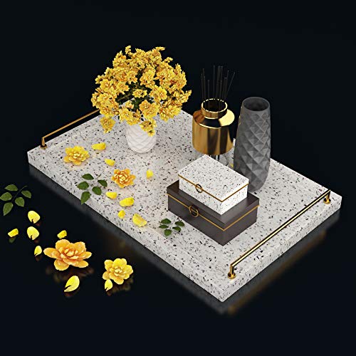 Livelynine 24 X197 Inch White Granite Countertop Contact Paper Waterproof Peel and Stick Countertops Laminate Sheets Kitchen Counter Top Covers Bathroom Renter Friendly Wallpaper Cabinet Vinyl Wrap - size: 24" x 197"