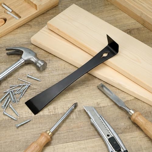 Bates- Flat Pry Bar Scraper, 4 Pack, 5-1/2", 7-1/4", 9-1/2" and 12", Black, Trim Puller Tool for Baseboard - size: 5.5", 7.25", 9.5", 12"
