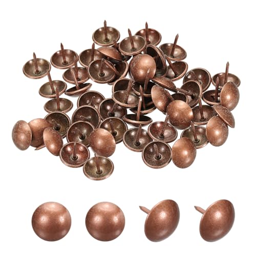 Carbon Steel Upholstery Tacks 5/8" x5/8" 50 Pcs Red Bronze - color: Red Bronze, size: 5/8" x 5/8"