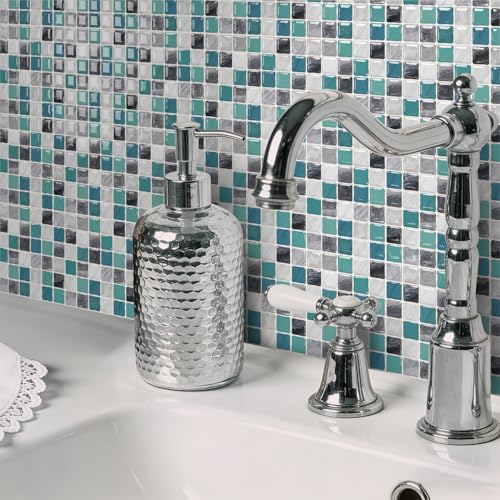 VICCI 3D Kitchen Backsplash Peel and Stick, 20-Pack 6x6 - color: Gray Blue