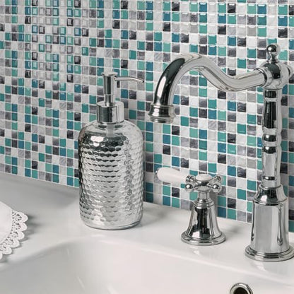 VICCI 3D Kitchen Backsplash Peel and Stick, 20-Pack 6x6 - color: Gray Blue