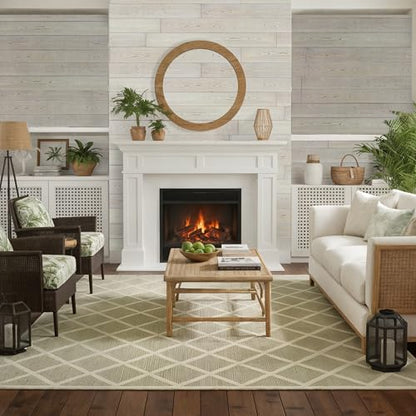 Real Wood Wall Planks-5" White Shiplap Panel Peel and Stick 10Pack 12.5SqFt - color: White Washed