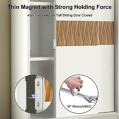 Drawer Magnets Jiayi Ultra Thin Cabinet Door Magnet, Magnetic Door Catches - size: Ultra Thin-12 Pack