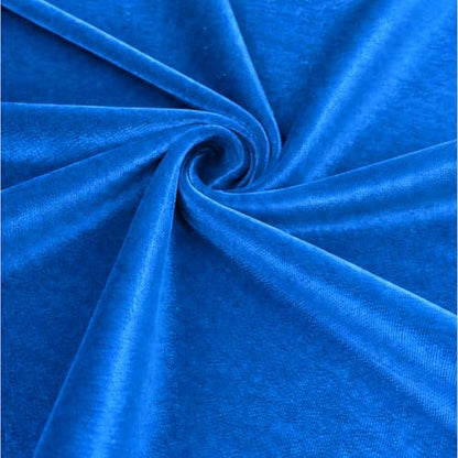 Barcelonetta | Stretch Velvet Fabric | Luxury & Soft | Velvet Fabric | 60" Wide Roll | 10% Spandex | Sewing, Apparel, Upholstery (Classic Blue, 1 Yard) - color: Classic Blue, size: 1 Yard