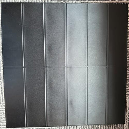 Backsplash Tile for Kitchen Peel and Stick, New Upgrade Premium Matte Black Stick on Tiles for Backsplash Kitchen, Matte Black (10-Sheet). - color: Black
