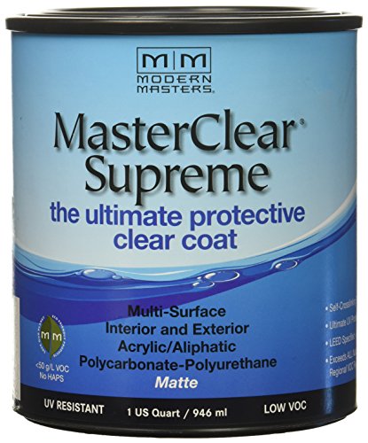 Modern Masters MasterClear Supreme Matte Clear Water-Based Protective Coating 1 qt
