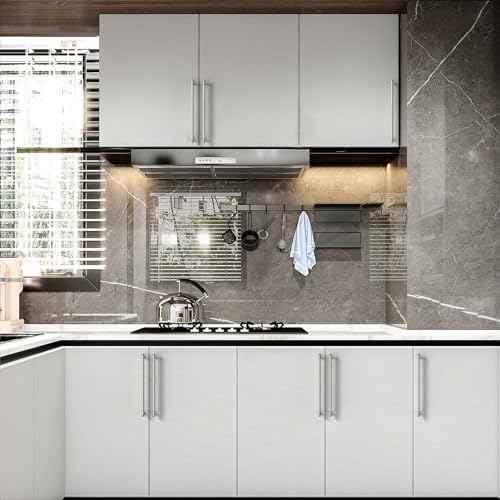 Asidrama 10 Pack 10 Inch Brushed Satin Nickel Kitchen Cabinet Handles - color: Brushed Satin Nickel, size: 10" Hole Center(254mm)