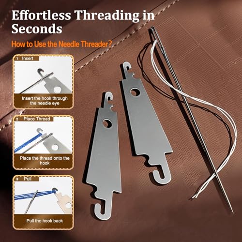 LIBLAIN Mini Sewing Kit with Big Eye Steel Needles for Adults and Beginners - size: 1 Pack