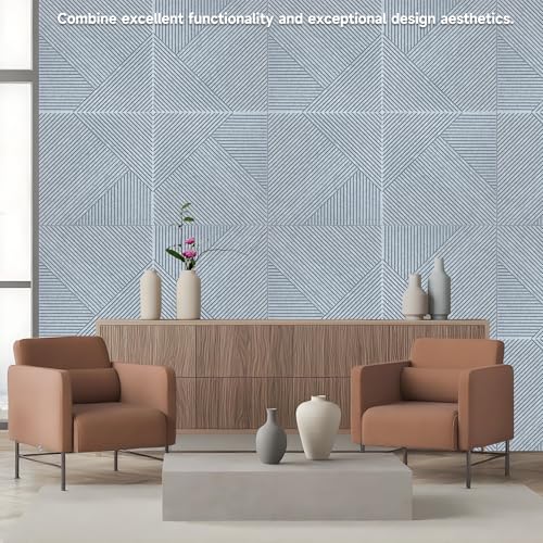 TO-TH Sound Proofing Panels Self-Adhesive Acoustic Panel 6Pack, Silver Grey - color: Silver Grey