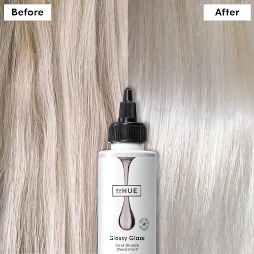dpHUE Glossy Glaze, Cool Blonde - In-Shower Liquid Hair Gloss for Luminous Shine & Sheer Color - Paraben, SLS & SLES Sulfate Free - Leaping Bunny Certified - color: Cool Blonde
