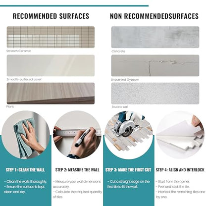 Nicesungdeco 3D Natural Real Stone Peel and Stick Mosaic Backsplash Tiles, 12" x 12" 5-Sheet Backsplash Self Adhesive Tiles for Kitchen Fireplace Vanity (White Gold) - color: WHITE GOLD