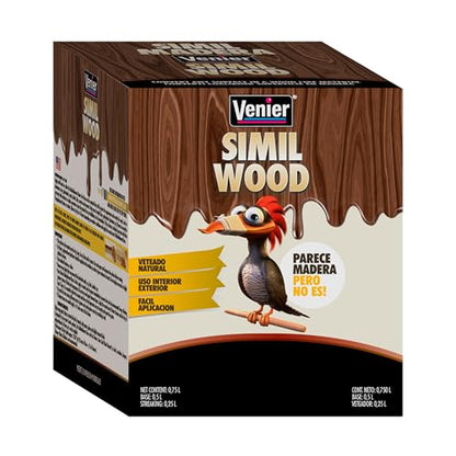 Venier Wood Like Paint Garage Doors (Dark Oak) - Furniture Cabinets Metal - Interior Exterior Paint - Liquid Wood (25,36 fl. oz) - color: Dark Oak
