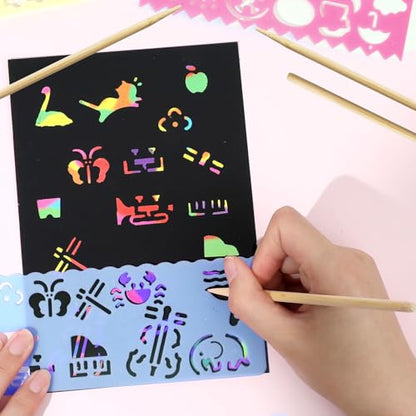 30 Pack 5.5‘’ Wooden Stylus Scratch Art Sticks Wood Art Stylus Heavy Duty Wood Stylus Sticks Wooden Art Stylus Stick Wood Stylus Tools for Scratch Art Craft Projects(14cm)