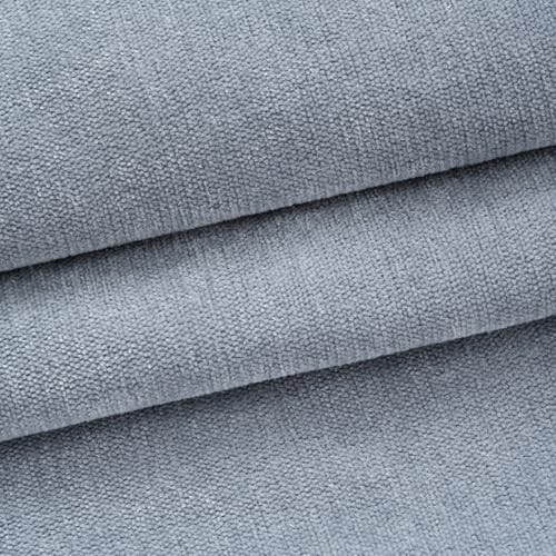 157x58 inches Soft Chenille Fabric for Upholstery, Crisp and Stylish Chenille Upholstery Fabric by the Yard(Silver Grey) - color: 04 Silver Grey, size: 157x58"