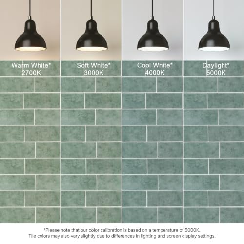 Thicker Design Peel and Stick Backsplash Tile，Self Adhesive Wall Tiles for Kitchen & Bathroom (10 Sheets, Cyan Blue) - color: Cyan Blue