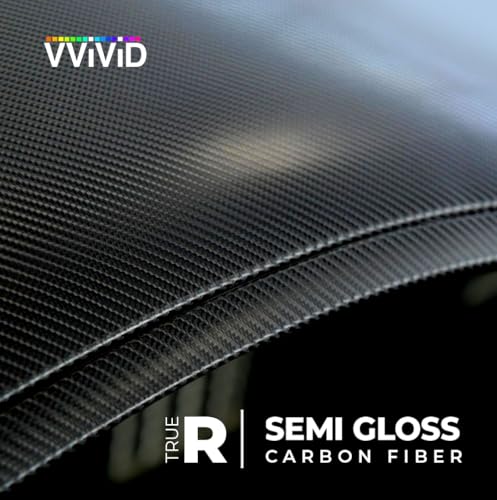 VViViD Black True R Carbon Fiber Vinyl Wrap Roll with Air Release Technology (1.5ft x 5ft) - size: 1.5ft x 5ft