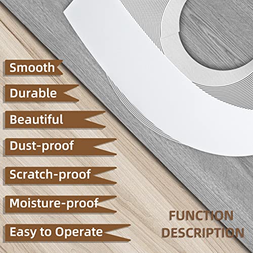 GSCIT Club White Edge Banding, 1 1/2 inch x 25ft Melamine Edge Banding with Hot Melt Adhesive Preglued Cabinet Edge Banding Flexible White Veneer Plywood - color: White, size: 1 1/2"x 25ft